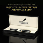 BEILUNER Black Personalized Fountain Pen, Stunning Luxury Lacquer, 24K Gilded - Image 6