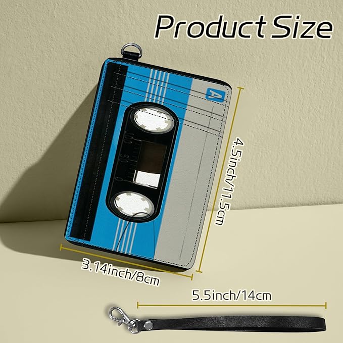 BWEGRHE Small Travel Wallets, RFID Blocking PU Leather Credit Card Holder - Image 2