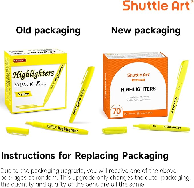 Shuttle Art 70 Pack Highlighters, Highlighter Markers Bulk in Vibrant Color - Image 8
