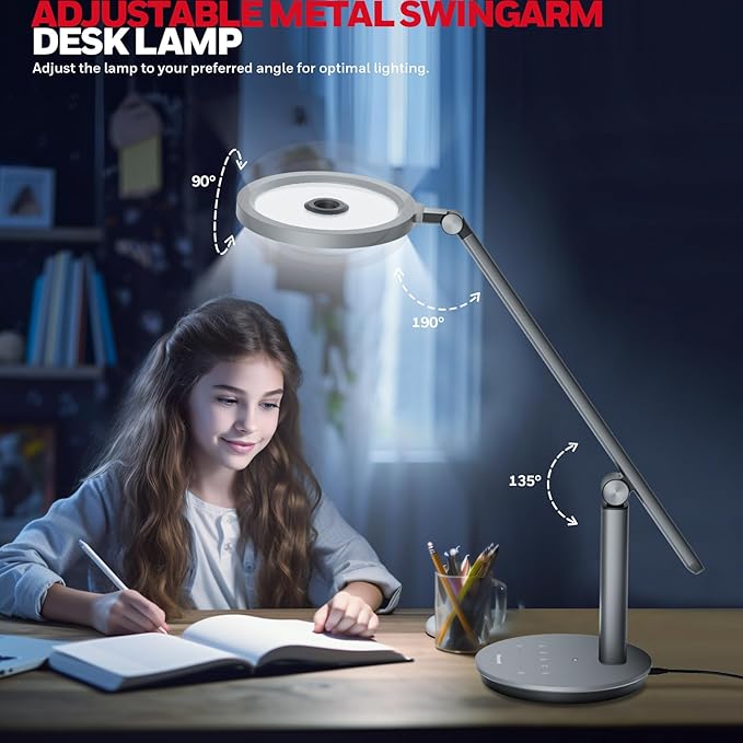 Honeywell Desk Lamp for Home Office, H6 Sunturalux™ Eye-Caring Led Desk Light - Image 6