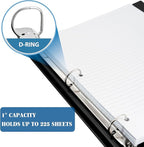 INFUN 1 INCH Telescoping 3 Ring Binder - Image 3