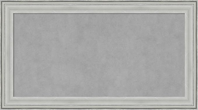 Amanti Art Silver Framed Magnetic Board 15x27 Small Vision Board by AmantiArt