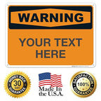 Custom Warning Sign, OSHA Sign, 10x14 Inches, Rust Free .040 Aluminum, Fade - Image 8