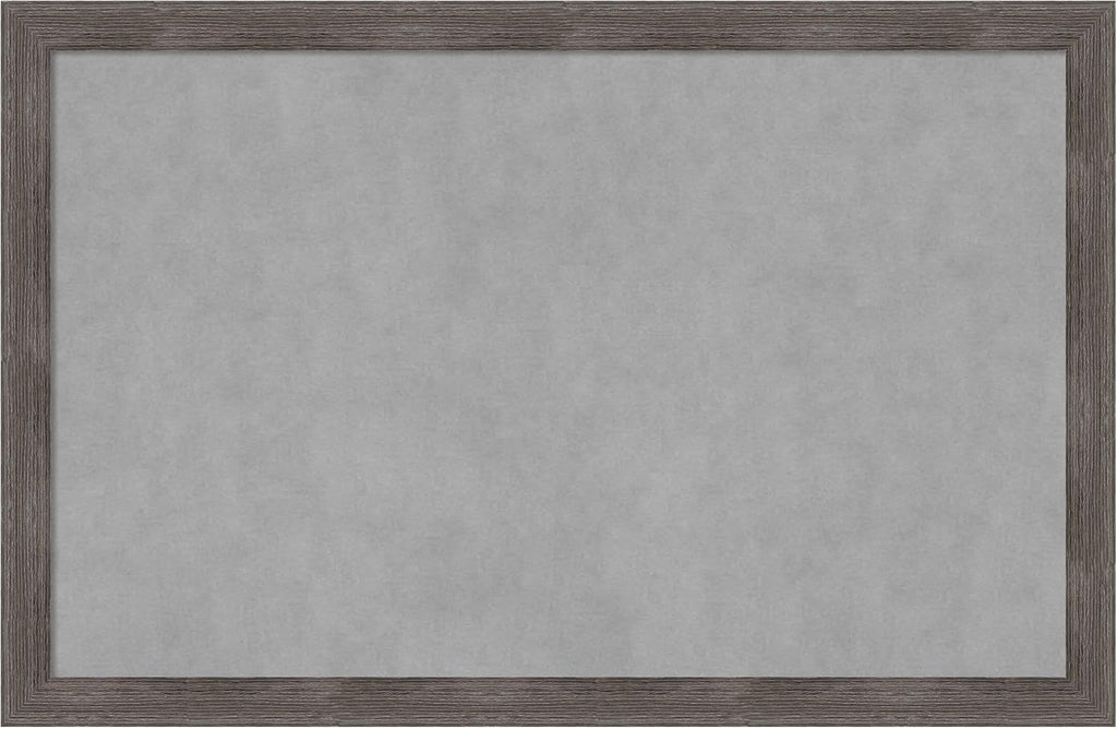 Amanti Art Grey Framed Magnetic Board 23x35 Large Vision Board