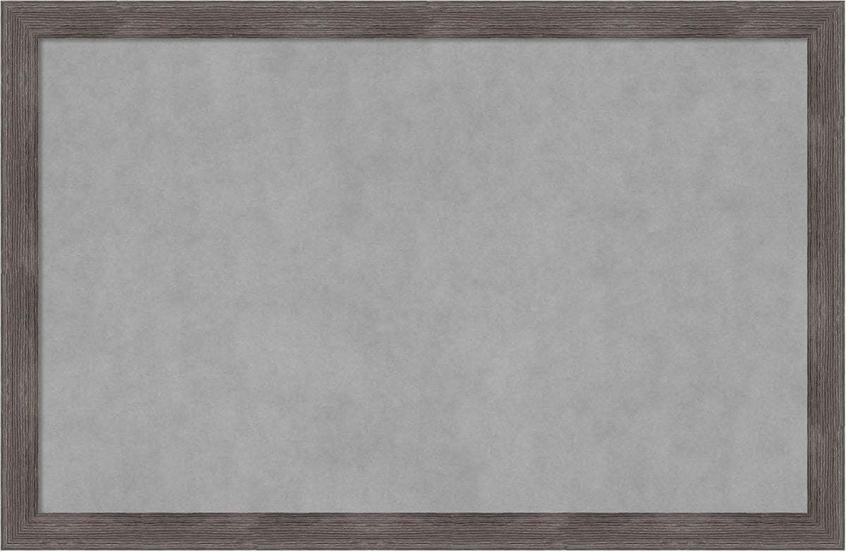 Amanti Art Grey Framed Magnetic Board 23x35 Large Vision Board