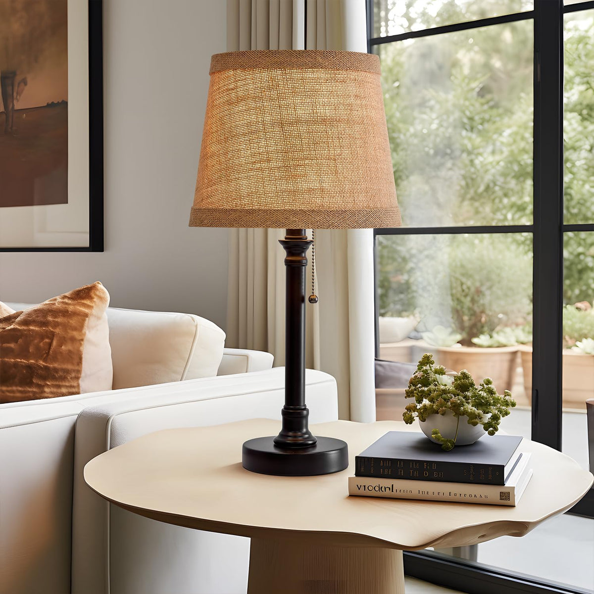 oneach 19.5" small table lamp for bedroom, main product view