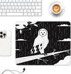Auhoahsil Mouse Pad, 12 x 10 in Owl Theme Computer Mouse Pad - Image 2