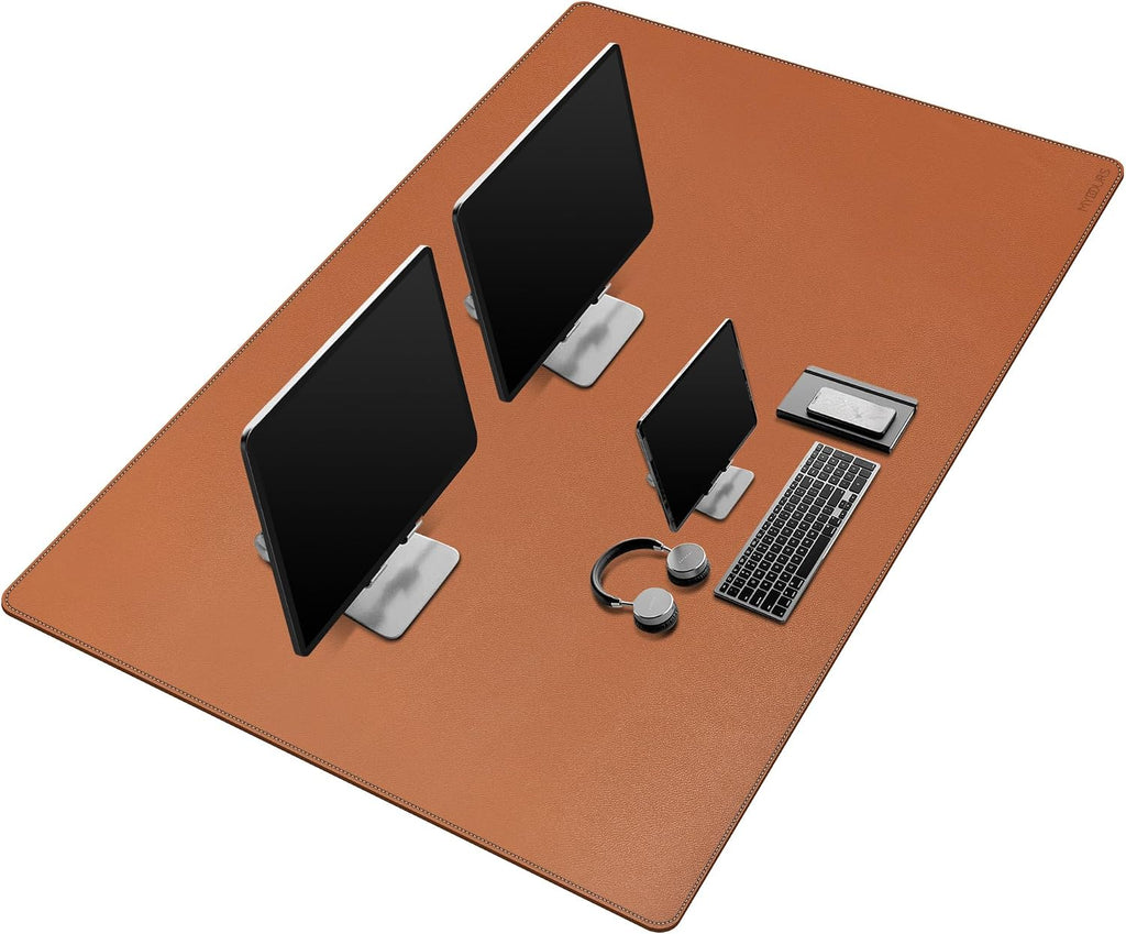 Mydours 55" x 28" PU Leather Desk Mat, Huge Gaming Mouse Pad XXXL, Dual-Sided