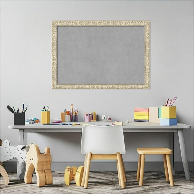 Amanti Art Silver Framed Magnetic Board 18x26 Medium Vision Board - Image 5
