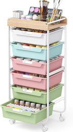 Rolling Storage Utility Cart by SYKIARIOL