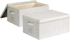 Large 17''x12'' Quart Collapsible Stackable Storage Bins by GraciadecoStorage