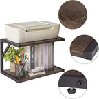 IBUYKE 2-Tier Desktop Printer Stand Holder, Book Shelf Printer Shelf - Image 3