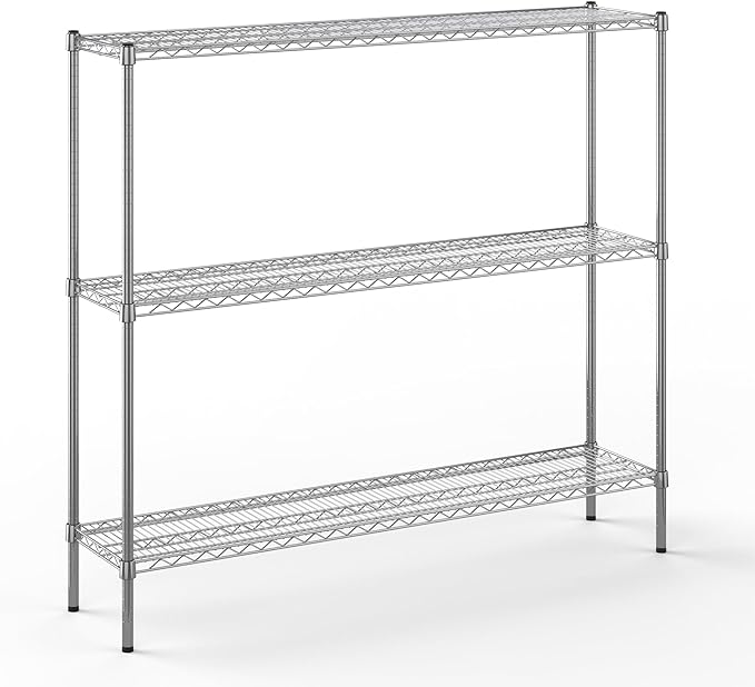 Regal Altair 14" Deep x 60" Wide x 54" Height Wire Shelving Kit | 3-Tier | NSF by Regal+Altair