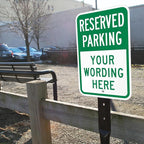 SmartSign "Reserved Parking, Your Text" Custom Sign | 12" x 18" Aluminum - Image 3