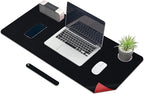 KINGFOM Desk Pad Office Desktop Protecter, PU Leather Desk Mat Blotters by KingfomLeatherHomeOfficeDecor