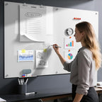 MaxGear Glass Whiteboard Tempered Magnetic Dry Erase Board 60 x 40 Inch Ultra - Image 5