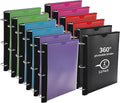 Tashkummy 360° Pivotable 3 Ring Binder, Upgraded Foldable Binders 1 inch 12 Pack by 360%C2%B0PivotableBinderNotebook