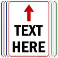 Custom Arrow, Custom Directional Sign, Up Arrow, 18x24 Inches, 55 mil thick by MySignCenter