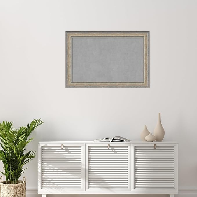 Amanti Art Silver Framed Magnetic Board 25x37 Large Vision Board - Image 5