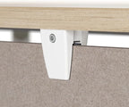 Bush Business Furniture 70W Desktop Privacy Screen in Warm Beige, Desk Mounted - Image 9