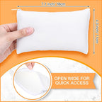 Reginary 80 Pack Canvas Zipper Makeup Bags Bulk Pencil Pouches Blank DIY Craft - Image 2