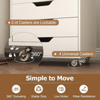 Giantex Drawers Cabinet Mobile Lateral Filing Organizer - Image 5
