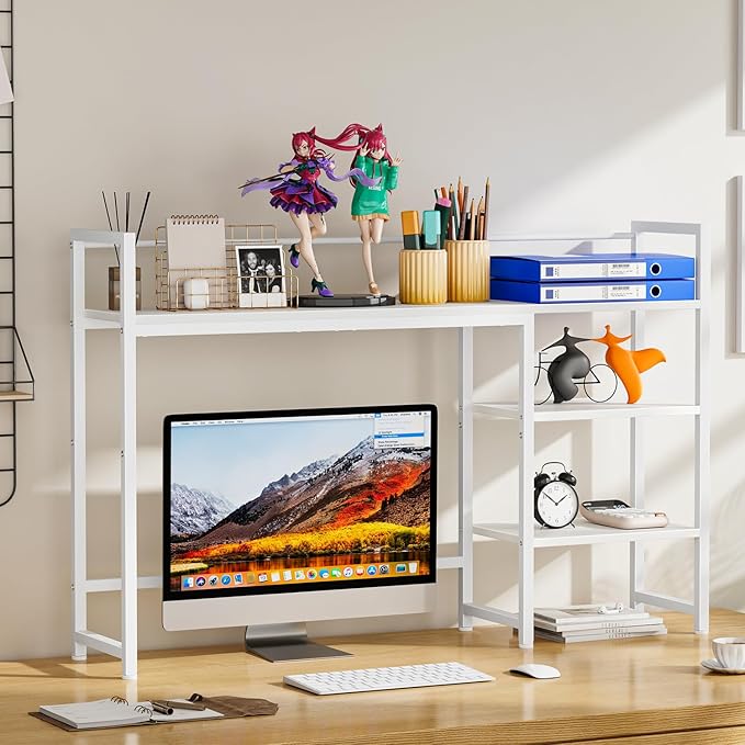 Snughome Desk Shelf, 44.9" Large Desktop Organizer Shelf, Desk Hutch - Image 2