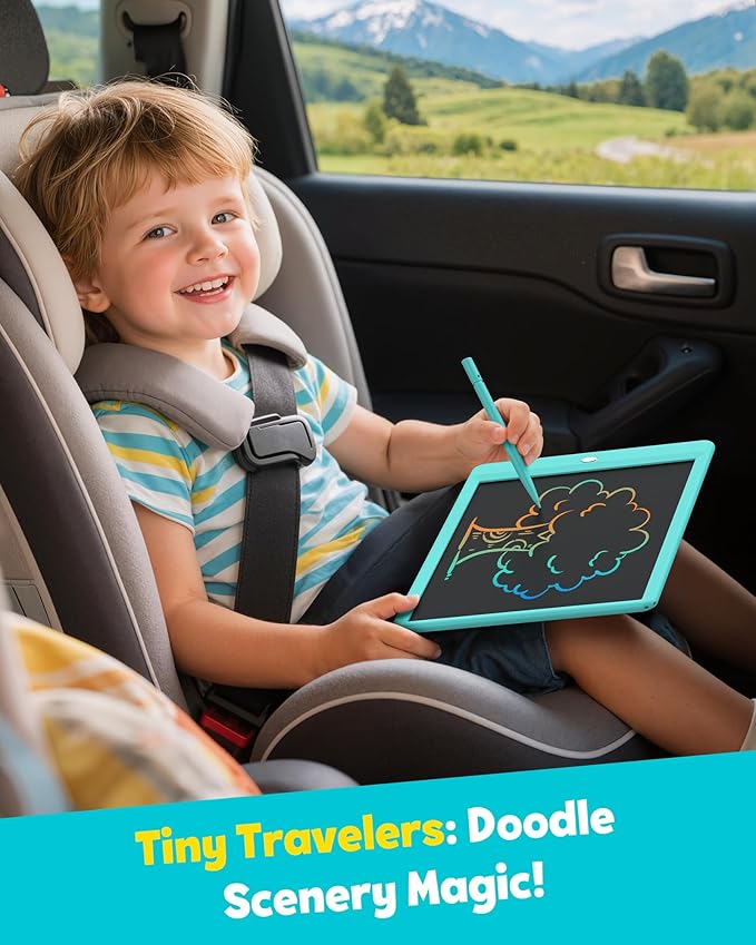 TEKFUN Kids Toys 10Inch LCD Writing Tablet, Mess Free Coloring Doodle Board - Image 7