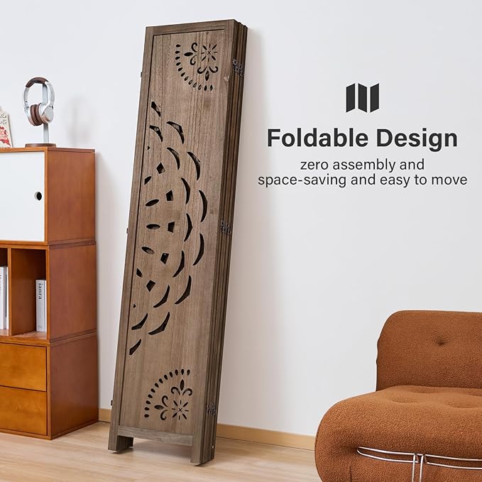 66.9Inch Wooden Room Partition - Image 5