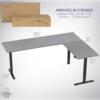 VIVO Electric Corner 84 x 63 inch L-Shaped Standing Desk, Memory Height - Image 6