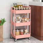 Sywhitta 3-Tier Plastic Rolling Utility Cart - Image 5