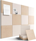 Large Felt Bulletin Board 48" X 36" Large Cork Board Alternative-12 Pack by FLUXYNARA