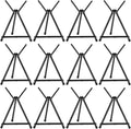 Xinnun 12 Pcs Aluminum 15'' to 21'' High Tabletop Easel Display Adjustable by Xinnun