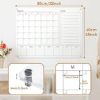 MAKELLO Acrylic Calendar for Wall 32" x 24", Monthly Whiteboard - Image 2