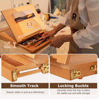 djar tabletop sketchbox art easel with storage &, package contents