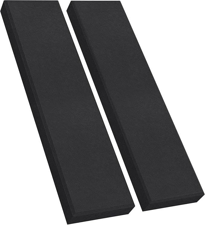 2 Pack 2" Thick Acoustic Panels, 47.24" X 11.81" Fiberglass Wall Panel by UMIACOUSTIC