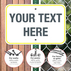 Personalized Custom Customize for Office, Delivery Yellow Sign, 12x18 Inches - Image 4