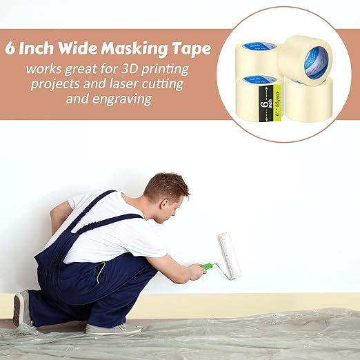 Fainne Masking Tape Bulk General Purpose Masking Painting Tape 55 Yards - Image 7