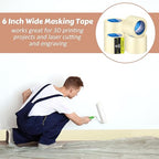 Fainne Masking Tape Bulk General Purpose Masking Painting Tape 55 Yards - Image 7