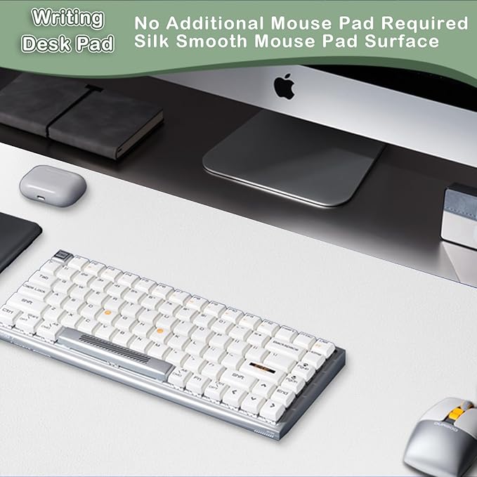 Boutilon Leather Desk Pad Protector, Non-Slip Mouse Pad, Laptop Desk Pad - Image 5