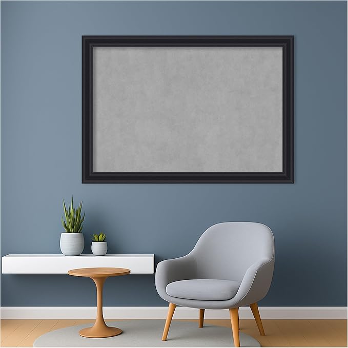 Amanti Art Black Framed Magnetic Board 28x40 Large Vision Board - Image 5