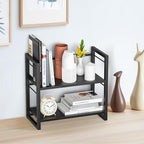 ART-GIFTREE Office Desk Shelf Organizer, Wood Desktop Bookshelf Supplies - Image 2