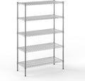Regal Altair 18" Deep x 42" Wide x 64" Height Wire Shelving Kit | 5-Tier | NSF by Regal+Altair