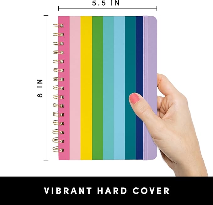 PAPERAGE Lined Spiral Journal Notebook, 160 Pages, Hardcover Journal - Image 2