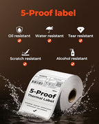 MUNBYN 4"x6" Direct Thermal Shipping Labels, Durable Waterproof, Scratch-Proof - Image 3