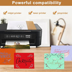 Silunkia 10 Assorted Colors Blank Cards and Envelopes 4.25 x 5.5 Heavyweight - Image 3