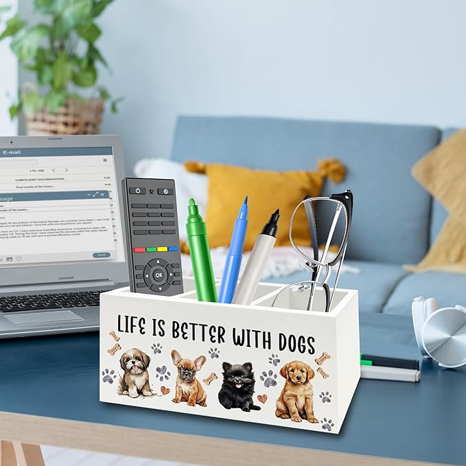 QZQE Dog Pen Pencil Holder Organizer - Image 3