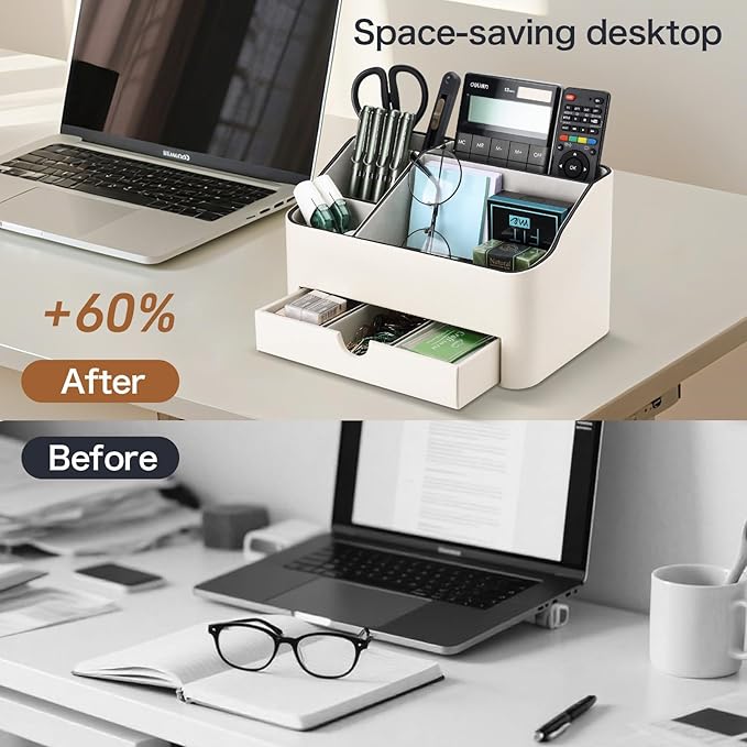 KINGFOM PU Leather Desk Organizer - Image 9