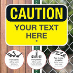Custom Caution Sign, OSHA Sign, 12x18 Inches, Rust Free .063 Aluminum, Fade - Image 4