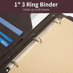 Geslun Personalized Genuine Leather 3 Ring Binder, Custom Engraved 8.5 x 11 - Image 9